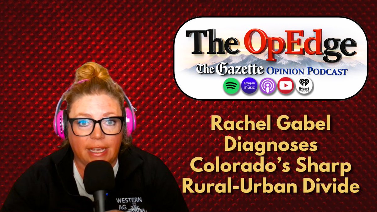 CoPo_Opinion's tweet photo. 📺 In the latest episode of The OpEdge Podcast with @SengCenter, Gazette columnist @rachelwritesag says Gov. Jared Polis has ushered in an unprecedented era of tone-deafness to rural Colorado. #copolitics

🎙️Subscribe now across podcast platforms!
https://t.co/0uKgNnuoXp https://t.co/evkP1keItY