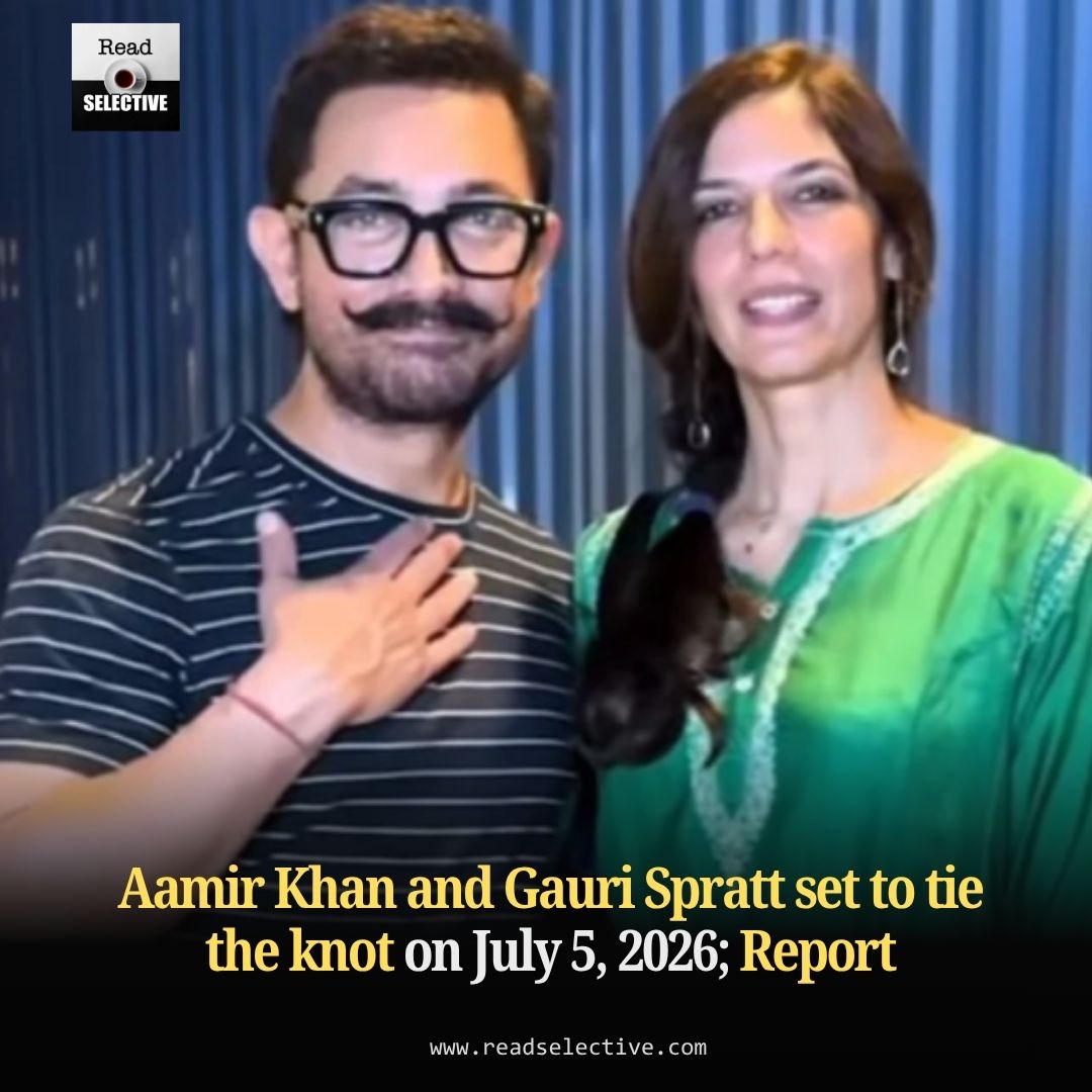 ReadSelective_'s tweet photo. 💍 BREAKING: Reports suggest Aamir Khan and Gauri Spratt are set to marry on July 5, 2026, in an intimate family ceremony at his Mumbai residence.

The couple recently made their relationship public after several appearances together.

Official confirmation is still awaited. https://t.co/qz4F9isBsz