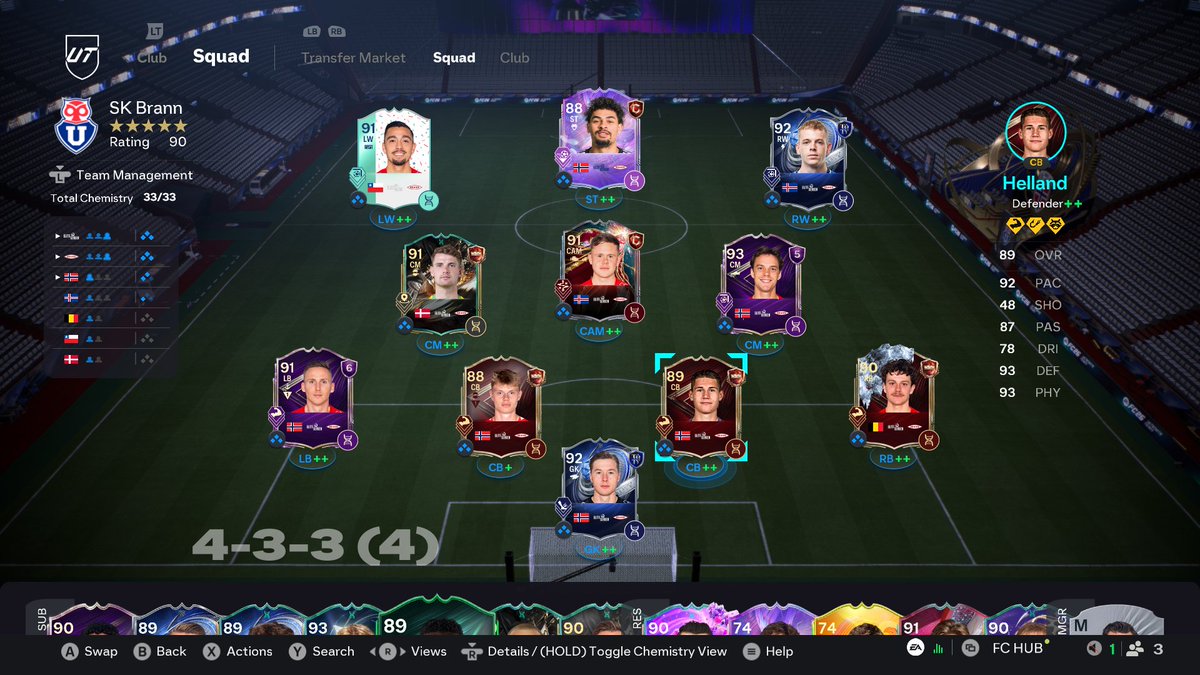 FMPompel's tweet photo. @AHairyApeFUT And I am all about that Passion life!
We Qualified for Europa League, but still didn't get a live card with a Dynamic :(
Some cool new Evos to upgrade this squad with the new season! https://t.co/wnoz75LMb5