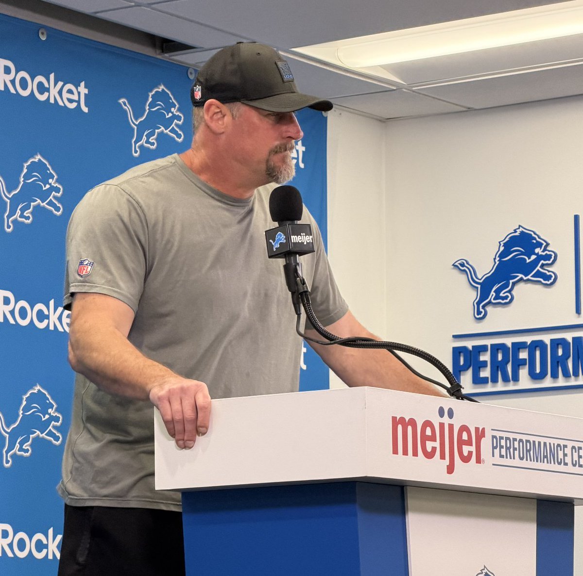 BradGalli's tweet photo. Dan Campbell was asked to share his reaction to the Myles Garrett trade.

"Good for them. They won it now, right?" the Lions head coach said. https://t.co/DLuLPXvB4g