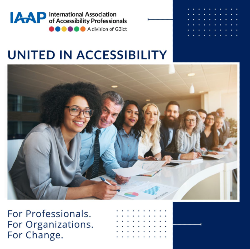 IAAPOrg's tweet photo. IAAP corporate membership gives your team access to recognized certifications, education, and a community of practitioners advancing accessibility. 

Join IAAP to help your team develop the skills and knowledge their work demands: https://t.co/YhGJcsefdd

#UnitedInAccessibility https://t.co/P1ZTjiZnN8