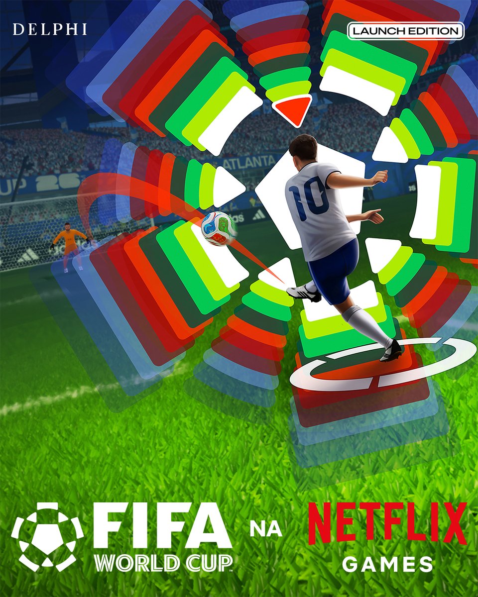 NetflixBrasil's tweet photo. TÁ CHEGANDO.

FIFA World Cup 2026™ tá vindo forte no dia 11 de junho direto na Netflix Games. ⚽ https://t.co/z1yD8v9UfQ