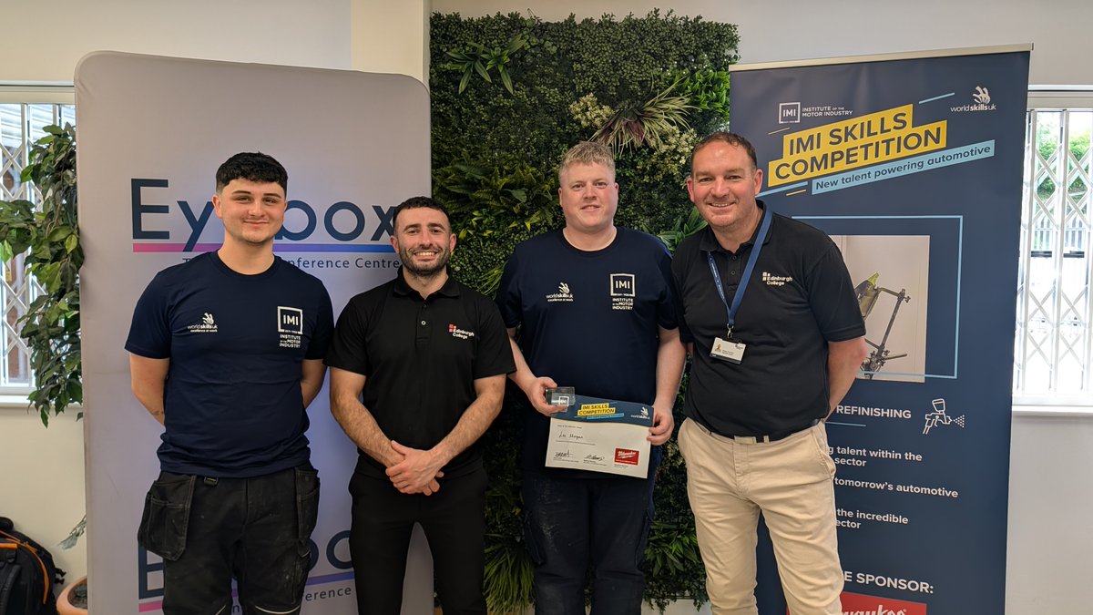 edinburghcoll's tweet photo. Well done to Lee Morgan, Jaac Lockhart, Matthew Hayward, Craig Wallace and Callum Fraser, who represented their craft at the IMI World Skills competition in Coventry. 👏

The students  did a fantastic job showcasing their automotive repair skills. #ExperienceEdinburghCollege https://t.co/2d20gqiLzy