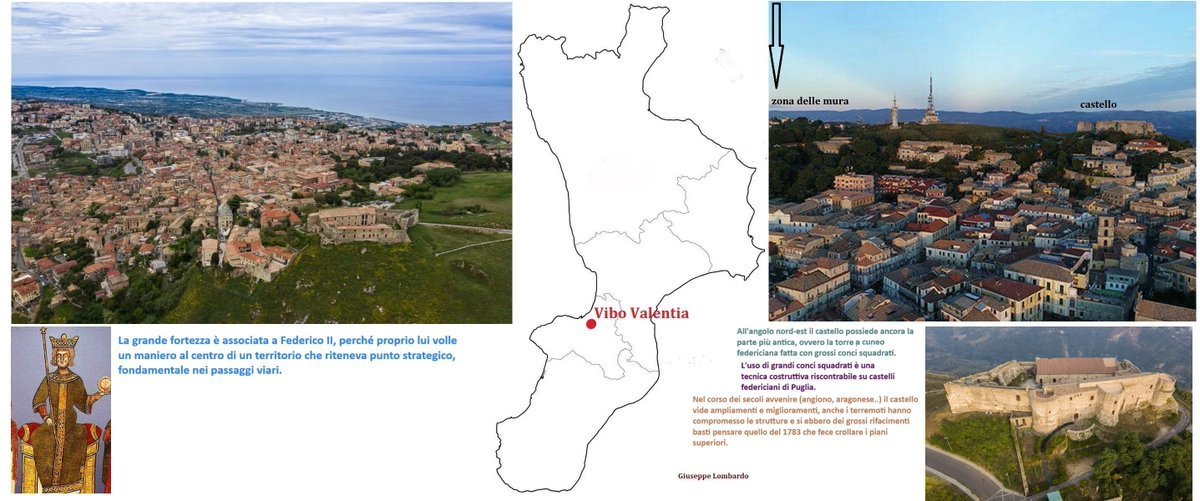 ArteCalabria's tweet photo. Castello di Vibo Valentia per controllare un vasto territorio strategico che da qui si domina, i Normanni edificarono intorno al 1070 una grossa torre. Ma per il sito strategico Federico II lo ampliò e fece ripopolare la città con il nome di Monteleone.
#Calabria #heritage #art https://t.co/1b3FJPUhmG