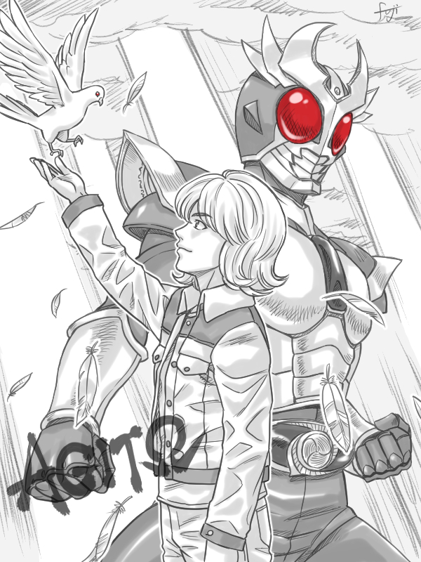 fuji_syuji's tweet photo. フジの連作・ライダークロニクルよりアギト
思えば未見なのにだいたいこういう感じ？で描いてたｗ
#絵描きさんフォロバ１００ 
#仮面ライダーアギト https://t.co/liAZjJIiC7