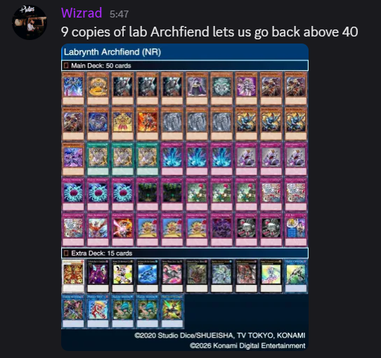 MMonocromatic's tweet photo. #NRJP #遊戯王マスターデュエル
N/R COMMUNITY 👏👏👏
A new pack with tons of possibilities! Our discord member are excited building new decks. What are YOU 🫵 Building today?
Here are some lists our duelist have showed featuring new cards!!!! https://t.co/cjHGdXNfe2