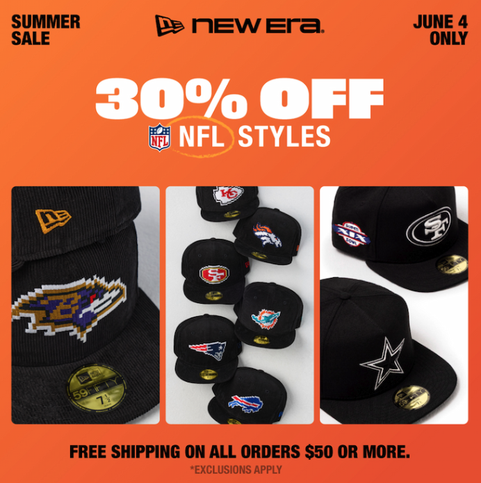 HatsFinder's tweet photo. Today Only: 30% Off NFL Hats at New Era

🚚 Free Shipping on Orders $50+

Shop: https://t.co/zmB1yCtd6k https://t.co/owNOTHkjcb