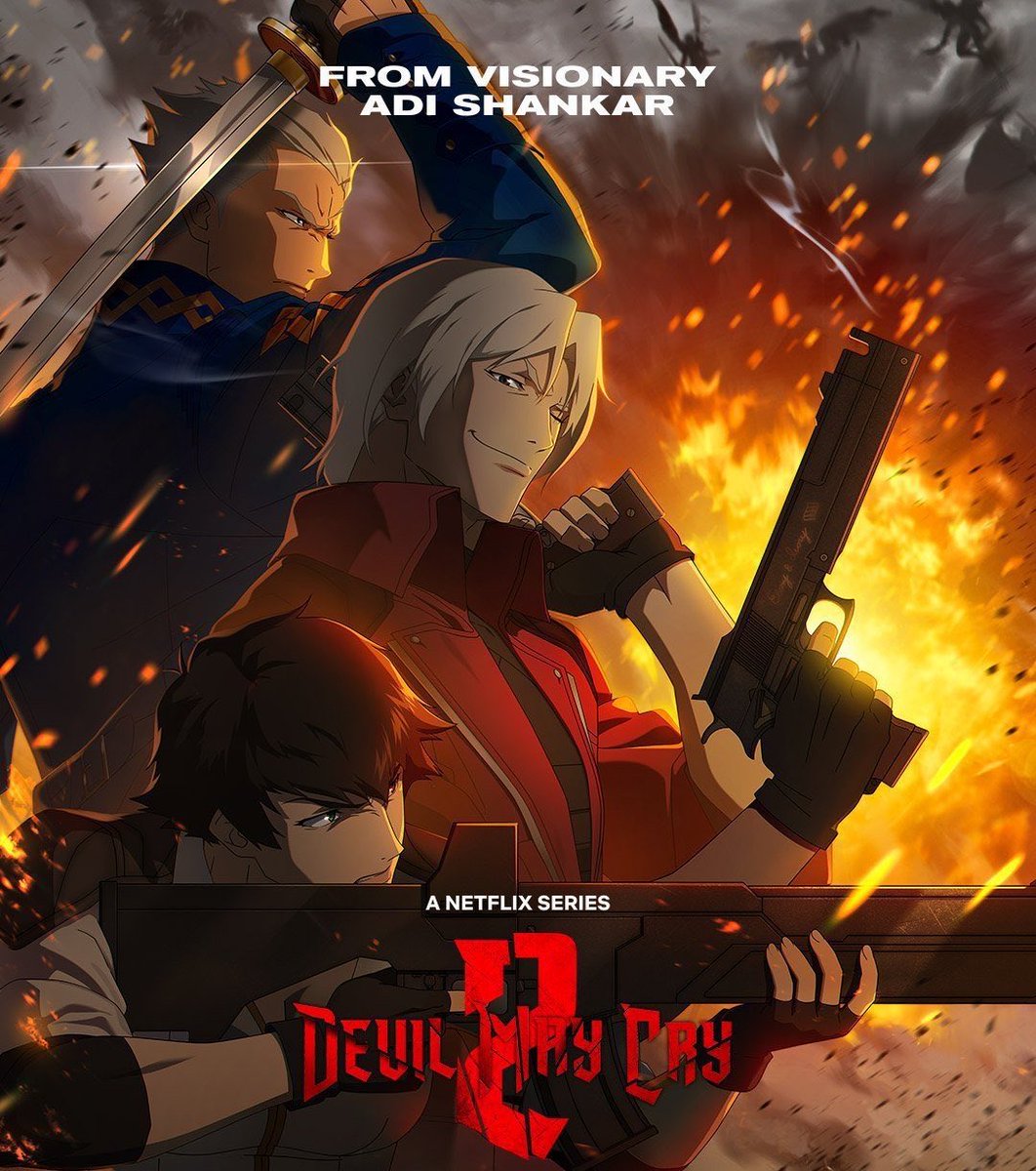 gaak_fr's tweet photo. 🚨 OFFICIEL : LA SAISON 3 de l’anime ‘DEVIL MAY CRY’ vient d’être annoncée !

 ÇA SERA LA DERNIÈRE SAISON ! https://t.co/lUKVu8gC83