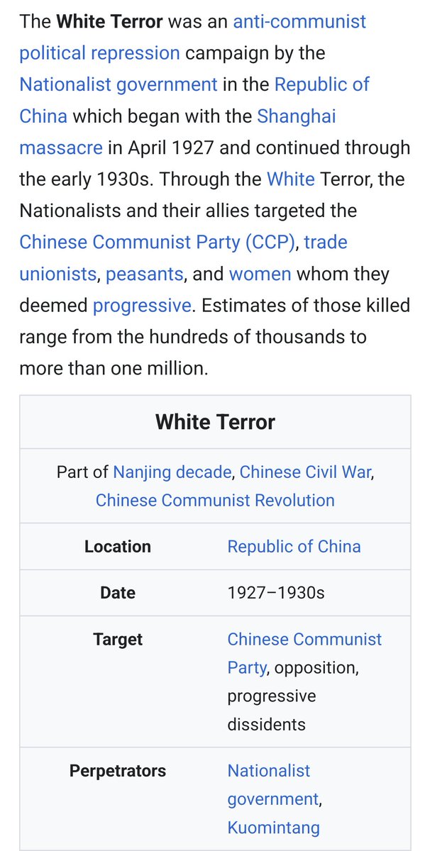 LPviolin's tweet photo. @ChingteLai In your opinion, should the Kuomintang/国民党 face its own history-the 1927 White Terror?  Should the brave people who rose up against the Kuomintang in 1927 be embraced and protected? https://t.co/eeILkhwOV3