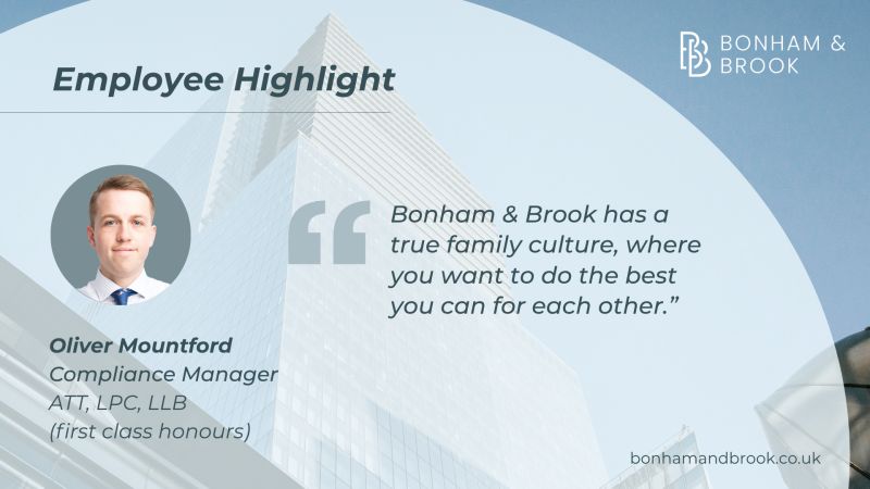 BonhamBrook's tweet photo. Ollie Mountford joined Bonham & Brook alongside Nick Grimond following the merger with Innovation in Life.

Already ATT qualified, Ollie brought experience as a Financial Consultant and a boutique-style approach to client relationships, staying closely involved with clients and ensuring they felt supported beyond the delivery of a claim.

That mindset has continued to shape his journey at Bonham & Brook.

Since joining, Ollie has moved into the Compliance team and now works as Compliance Manager, helping strengthen the high standards of governance and technical compliance the business is known for.

He describes his approach as bringing “efficiency and a compliance-first mindset” to the team.

“Bonham & Brook has a true family culture, where you want to do the best you can for each other. I feel more confident in my abilities than I did when I first started, thanks to the support of my team.”
- Ollie Mountford, Compliance Manager

His advice to anyone starting their career?
➜ Work hard
➜ Stay open to constructive feedback
➜ Use every experience as an opportunity to grow

↳ Follow @bonhambrook for more insights into our team, culture, and specialist advisory work.

#TeamCulture #ProfessionalGrowth #InnovationAdvisory