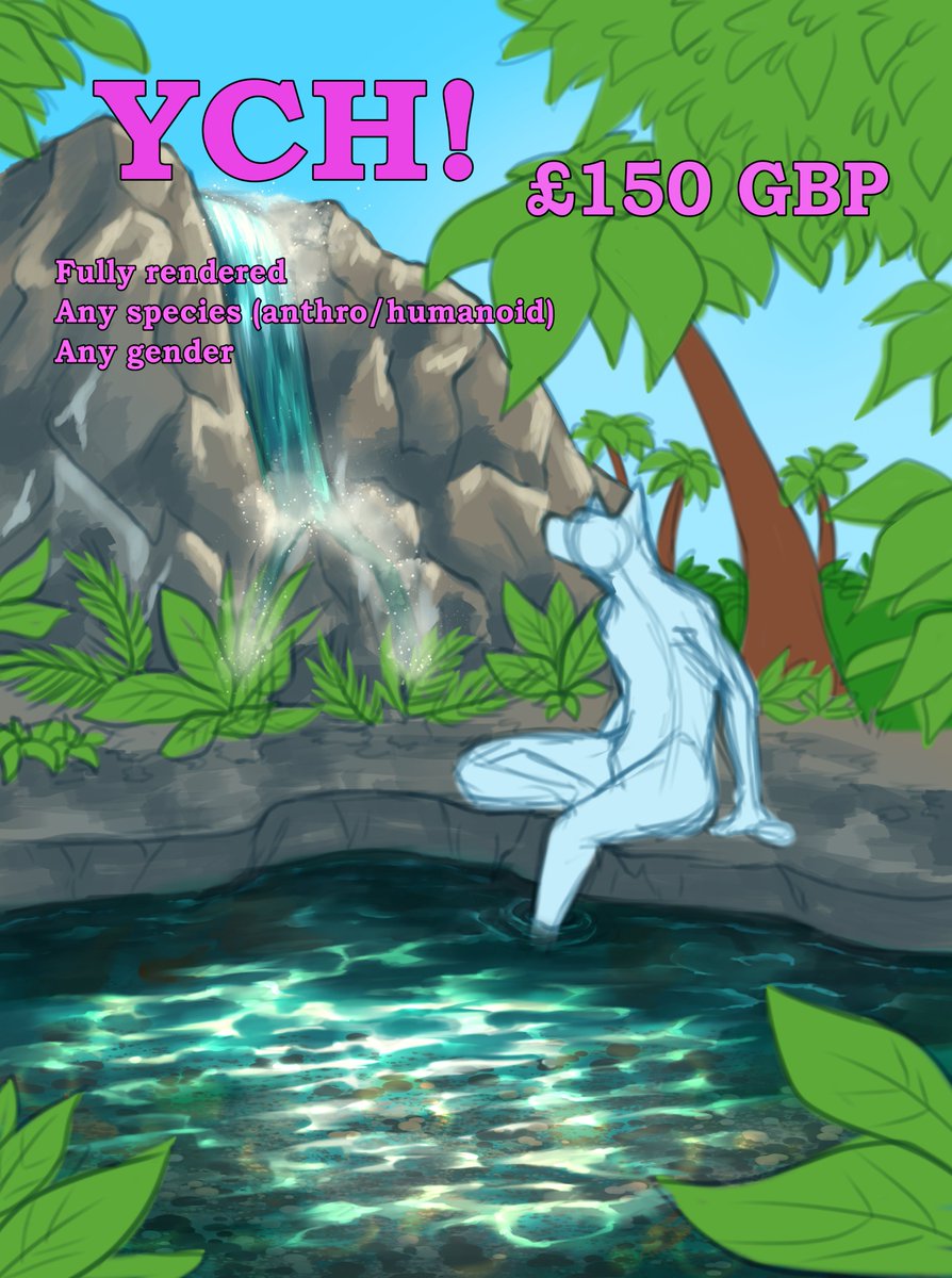 KingWolfInk's tweet photo. Remember I promised I'd sort out some YCHs?  
I did it! 
Cleaned up a few unsold, summery YCHs and put them up on ko-fi - https://t.co/mmYWckNOb2
Queue is currently empty so turnaround time is pretty quick! https://t.co/6khzmf6XDI