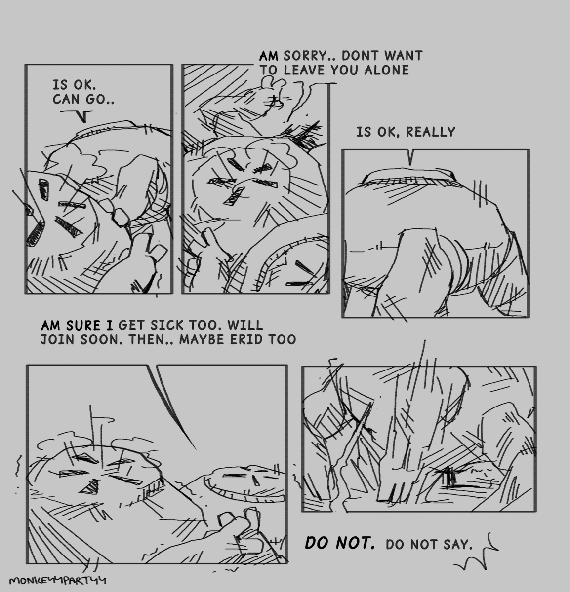 monkeyypartyy's tweet photo. CW : MILD GRAPHIC CONTENT ON PAGE 9 AND 10
i finished my mini comic of rocky handling his dead crewmates :3 full comic in thread #projecthailmary #phm #rocky #eridian PG 1/2 https://t.co/BfhfgioDuB