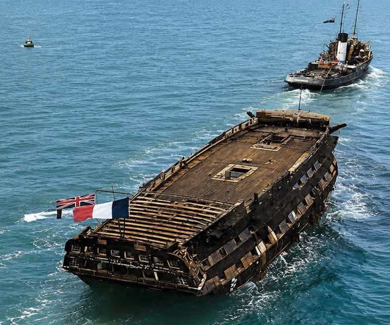 Dr_TheHistories's tweet photo. HMS Implacable, originally built as the Duguay-Trouin for the French Navy in the early 19th century, is a historic sailing warship of significant importance in European maritime history. After serving in the British Royal Navy, it survived for over a century and was known at the time as the second-oldest surviving ship in the Royal Navy, after HMS Victory. However, on December 2, 1949, HMS Implacable was scuttled at sea, flying the French and British flags side by side as a tribute to its heritage. The decision was made after the British government deemed the ship's maintenance and restoration costs too high amid post-war austerity policies.

The sinking of HMS Implacable sparked a wave of protests from the public, historians, and maritime history enthusiasts, who considered the act a "crime against British maritime history." Many argued that the ship should be preserved as a museum or national monument due to its exceptional historical significance. The controversy sparked widespread debate about the preservation of maritime heritage and the government's responsibility to safeguard historical relics. The strong public reaction ultimately prompted the government to provide greater support for future historic ship preservation projects, making the HMS Implacable incident an important lesson in efforts to preserve historical heritage for future generations.

© Reddit

#drthehistories