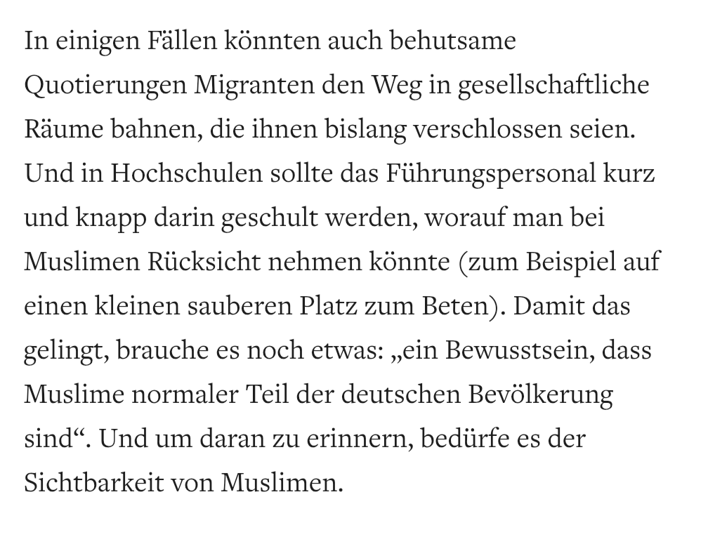 zeinabelhad's tweet photo. Der Islam ist und bleibt eine Religion, die verabscheuungswürdige Werte mitbringt. Muslime können gute Menschen sein, wenn sie schlechte Muslime sind.
Besonders abstoßend ist die Forderung nach Quoten für Migranten: es ist nichts anderes als Rassismus. https://t.co/7E21QtO32q