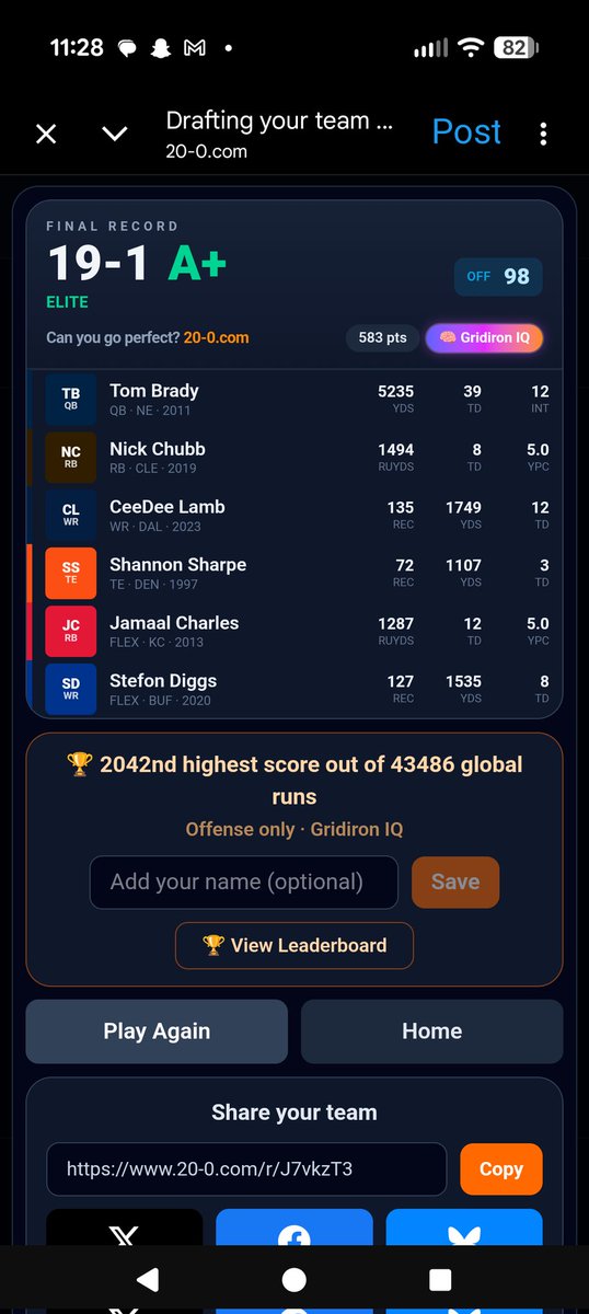 AlexDutkiewicz's tweet photo. @nickbomb_ @AaronQuinn716 How do you go 20-0? Lmao https://t.co/ckO3datMwR