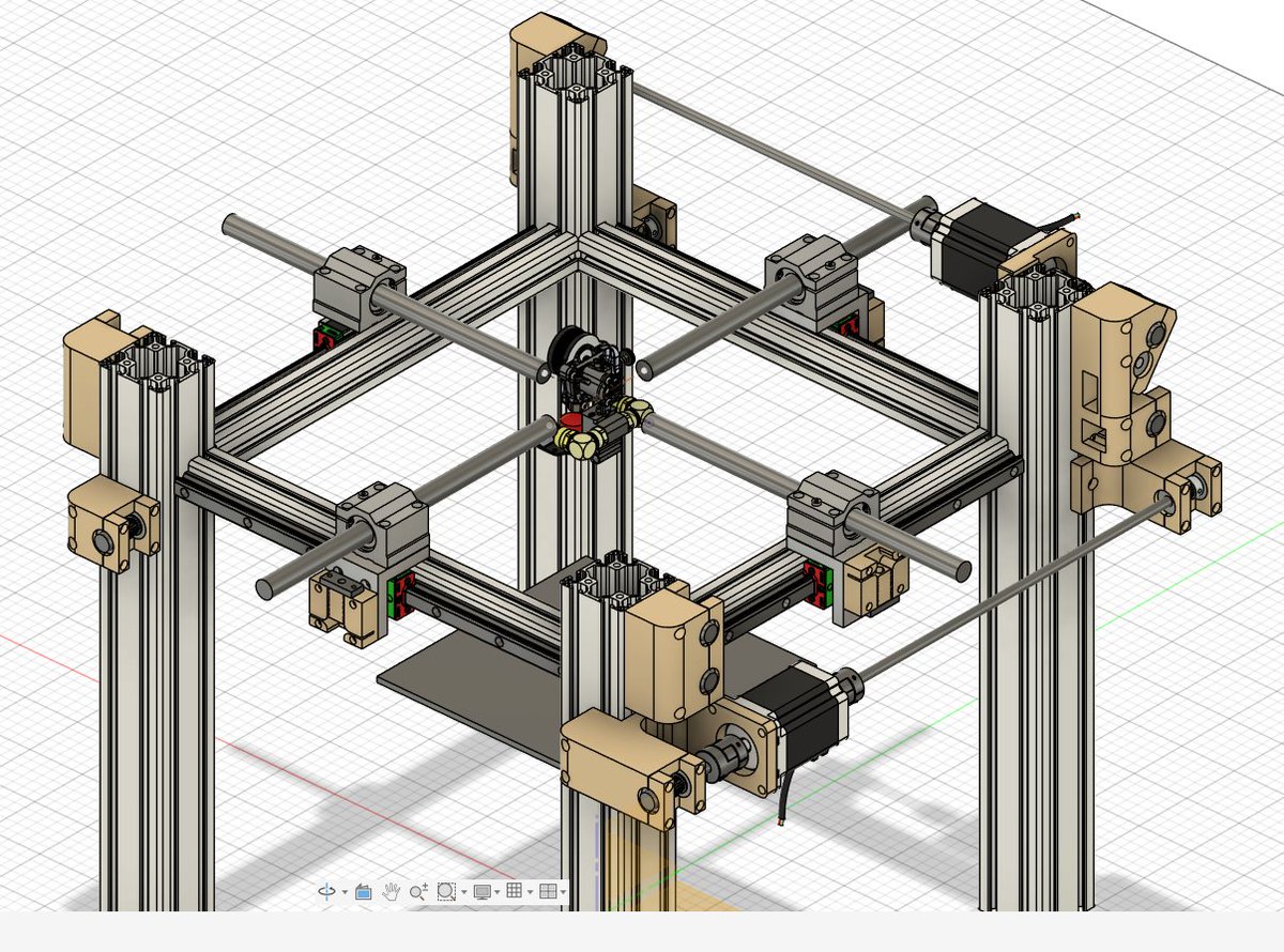 will_is_ragged's tweet photo. Hotend would be a liquid Mosquito, extruder a milled sherpa (steel if I can convince my boss to let me use one of the mills at work). Obviously still early stage planning so this could change, particularly in regards to the beacon probe, will have to run some tests for that... https://t.co/dVBfmkVQ64