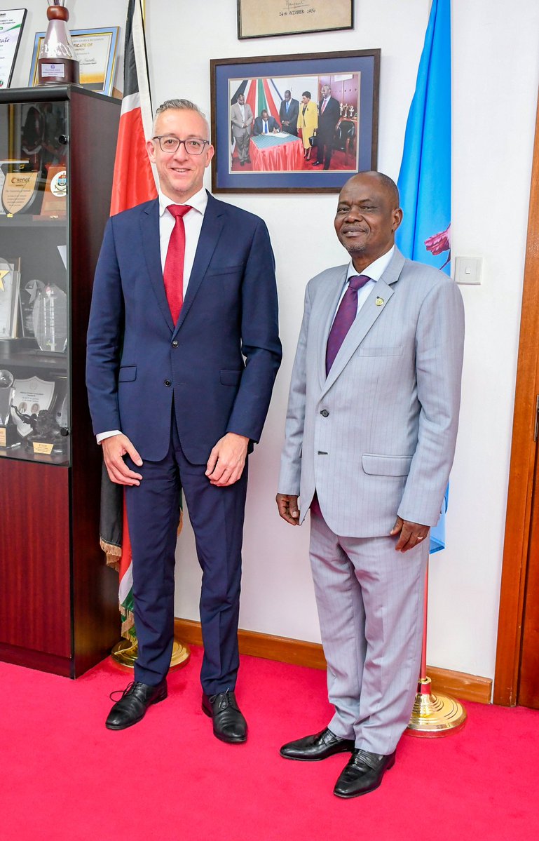 uonbi's tweet photo. The University of Nairobi was pleased to host Germany's Ambassador to Kenya, H.E. Sebastian Groth, for discussions on strengthening academic cooperation and expanding opportunities for students, researchers and educators.

The Ambassador was accompanied by Ms. Kerstin Kriffmann of the German Embassy, Dr. Dorothea Weyler, Director of the DAAD Regional Office Nairobi, and Dr. Eliza Panagiotatou, DAAD Lecturer at the University of Nairobi.

The engagement focused on plans to remodel the Master of Arts in German programme, reinforcing the University's position as Kenya's only institution offering Master's-level training in German Studies. Discussions also explored opportunities for collaboration in research, innovation, capacity building and emerging technologies, including artificial intelligence.

The meeting further highlighted the enduring partnership between the University of Nairobi and Germany through DAAD, Erasmus and Erasmus+ programmes, research collaborations and academic exchanges.

As higher education institutions adapt to evolving workforce needs and global challenges, partnerships such as these continue to play an important role in developing talent, advancing knowledge and creating opportunities that extend beyond national borders.
