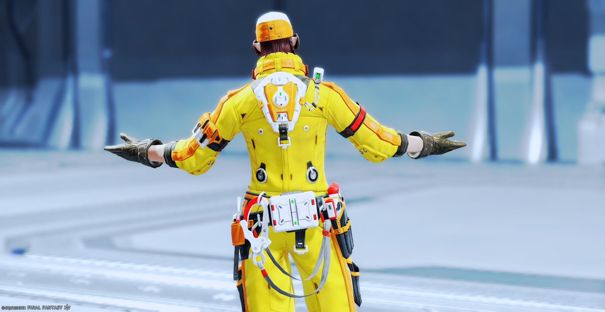 396Zack's tweet photo. 惑星アウクセシアの装備『コスモオペレーター』一式GET！
色々道具もついていたり、なかなか良い感じですね( ´ ω ` )
#FF14　#エレゼン https://t.co/L6HRkAjnZ1
