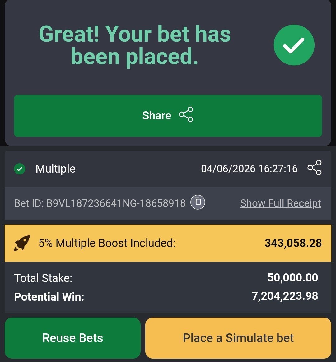 KINSH200's tweet photo. Big money chase on bet9ja 🙏✅ 

#Bet9jaCode

5GQ2FSS

5GQ2DS6 https://t.co/y0uf2zbWIl