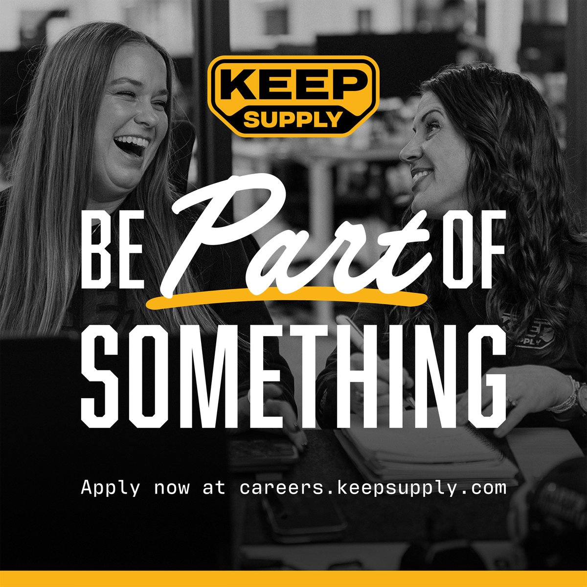 KeepSupply's tweet photo. We're growing and we're hiring. Real roles, real earning potential, real culture.
See open positions → https://t.co/PsD2V3WHPM
#NowHiring #KeepSupply https://t.co/fXUY7vyxoA