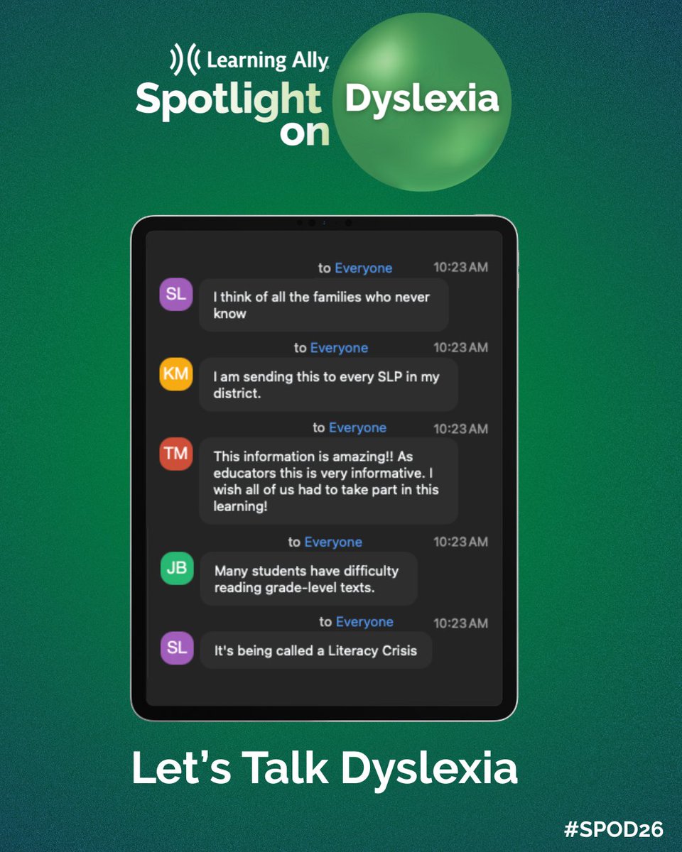 Learning_Ally's tweet photo. The chat has been on fire at #SPOD26! 🔥 
We just wrapped up our first keynote session with Dr. Charles Hulme.
Want to join the live conversation? Register here: https://t.co/AW6XdQhKM4
#LearningAlly #Dyslexia #Literacy https://t.co/0G82NZDJra
