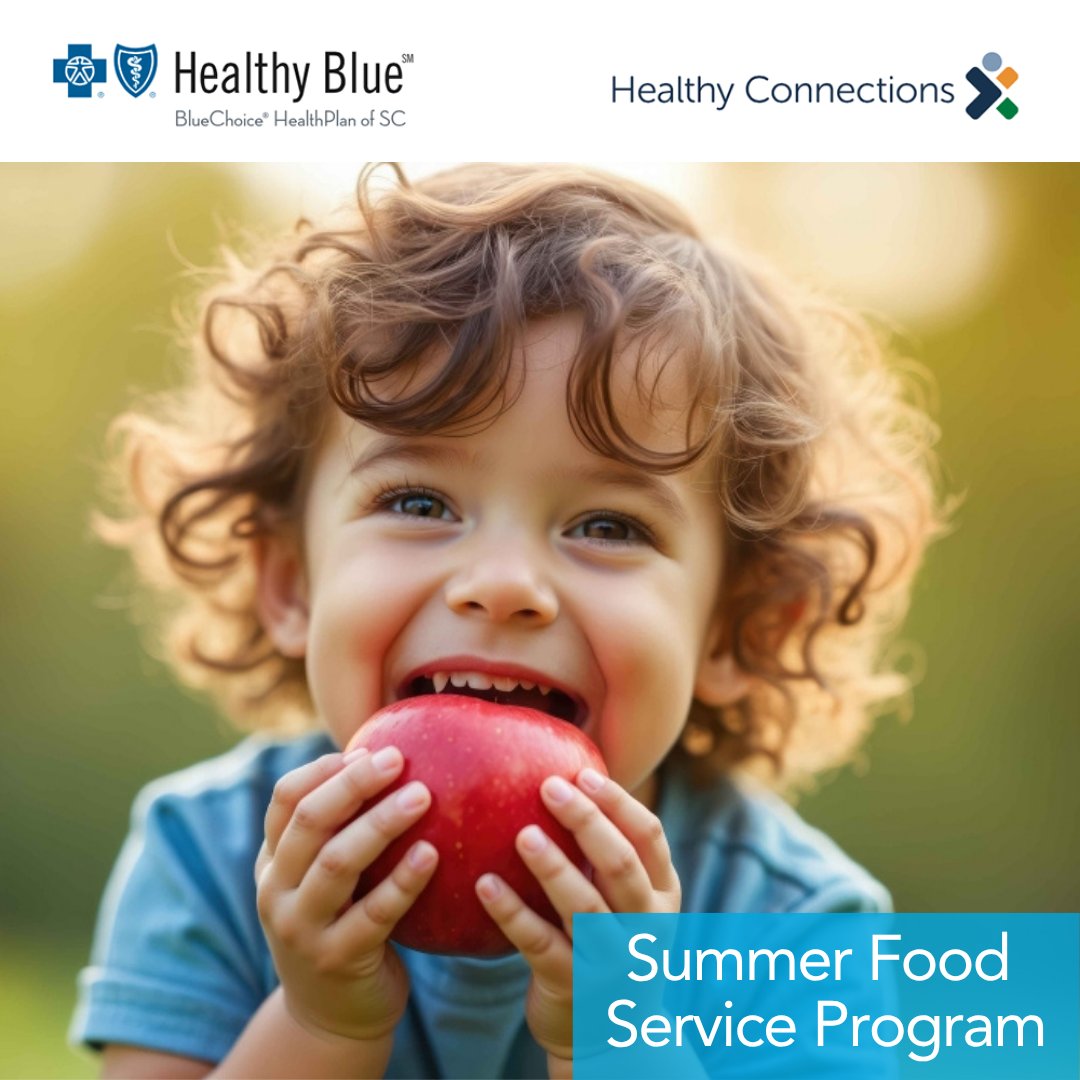 HealthyBlueSC's tweet photo. Schools out, but FREE meals are IN! ☀️ Find locations near you serving breakfast, lunch or snacks for kids this summer by zip code: https://t.co/UGr0V0aSRS 

#SummerMeals #NoKidHungry #HealthyKids https://t.co/3dRxZg9guC