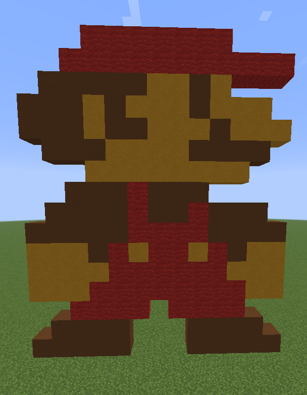 Ajdjan6's tweet photo. No one will probably see this but I started streaming a few weeks ago and just last week I decided to get into doing Minecraft Pixel Art. Right now I'm just replicating video game sprites here's what I've accomplished so far. https://t.co/hkRDpTjLIC