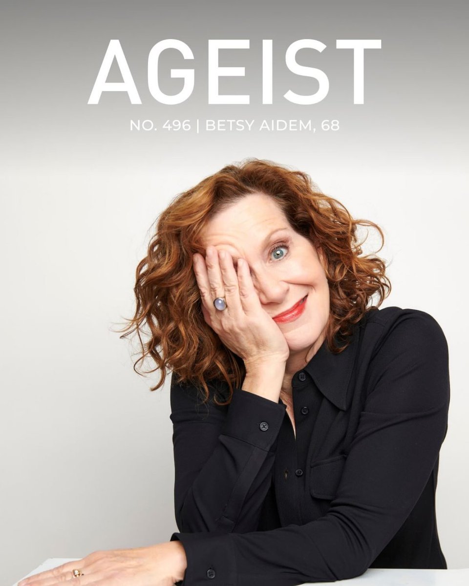 WeAreAgeist's tweet photo. Broadway actor Betsy Aidem explains how she psyched herself up for her first-ever nude scene, originating the Steel Magnolias role played by Julia Roberts, impending grandmotherhood, and embracing her late bloomer status as hard as she can. Read today at https://t.co/XvbdluRCNr https://t.co/YaixAuIdFO