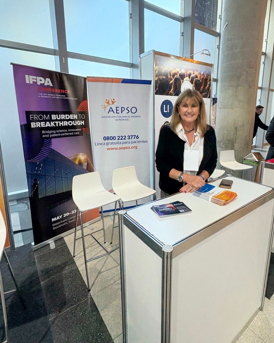 PsoriasisIFPA's tweet photo. Thanks to our Argentinian member AEPSO, for participating in #RADLA2026, for highlighting the patient perspective within the dermatology community and organizing a scientific session showcasing gaps in diagnosis and access to care for people with immune-mediated diseases. https://t.co/CVv3p2kZXa