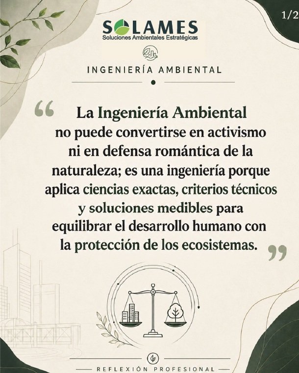 CoSolames's tweet photo. El verdadero valor de la Ingeniería Ambiental no radica en el discurso romántico ni en el activismo sin fundamentos, sino en la capacidad de aplicar la ciencia exacta para resolver problemas complejos.

#solames#consultoriaambiental#CienciaAplicada#ecoingenieria#SolucionesReales https://t.co/n2Zcnmnp2L