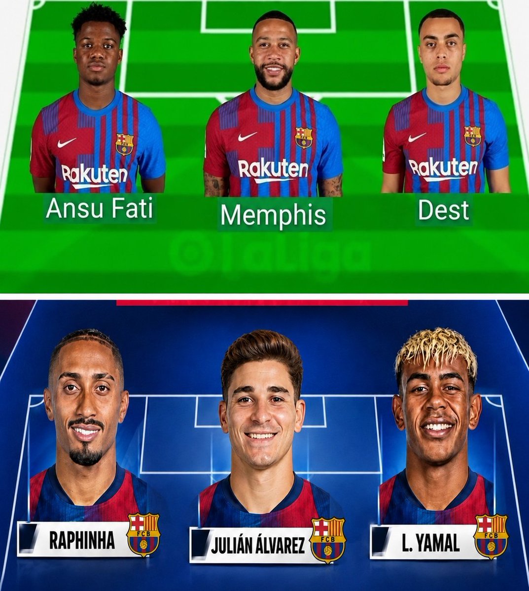 TriggerFCB's tweet photo. Julián Álvarez está a un paso de completar un upgrade histórico https://t.co/8ZGNmqgK75