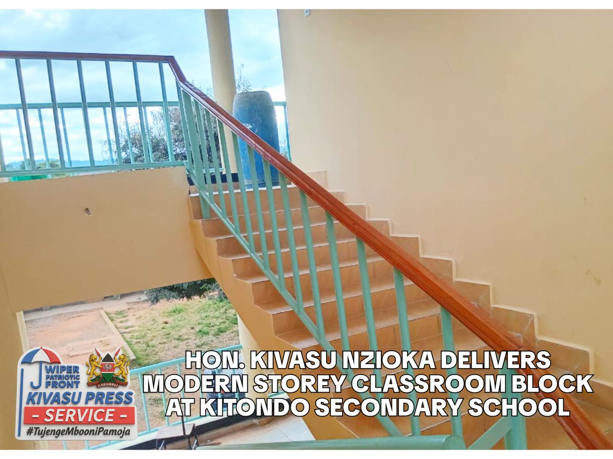 MbooniMp's tweet photo. I have delivered on my promise to construct a Modern storey classroom block at Kitondo Secondary School to help tackle rising enrollment.

The project timely and directly responds to the sharp increase in student enrollment as well as easing congestion and giving learners a safe, conducive environment to excel.

#TuzidiKujengaMbooniPamoja 
#HonKivasuDelivers