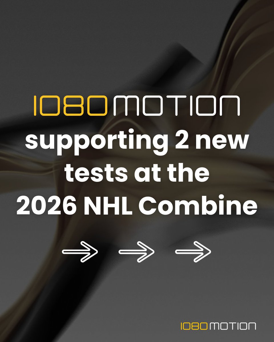 1080motion's tweet photo. We're extremely grateful and want to give a big shoutout to all the individuals, both in the US and in Sweden, involved in helping turn this opportunity into reality

These assessments represent world-class collaboration and development for the protocol design, hardware, and software to support the NHL in bringing in the next generation of hockey players

Good luck to all the athletes over the next few days and we look forward to seeing you in the League 😎🏒