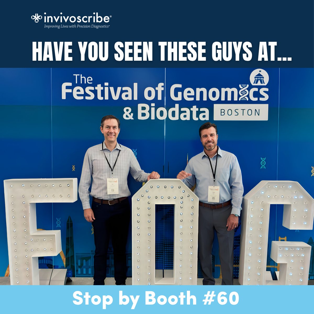 Invivoscribe's tweet photo. Day 2 at #FOGBoston! There's still time to visit us at Booth #60 &amp; see #PrepQuant in action. Learn how laboratories can reduce hands-on time, minimize consumable usage, and improve pre-analytic consistency.

#FestivalofGenomics #PrecisionDiagnostics #LabAutomation #MRD https://t.co/BVetYLwfhi