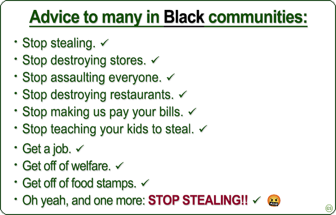 coupz4242's tweet photo. @AmericanMama So you will stop stealing from white businesses then?  Outstanding! https://t.co/8bYgq46ia5