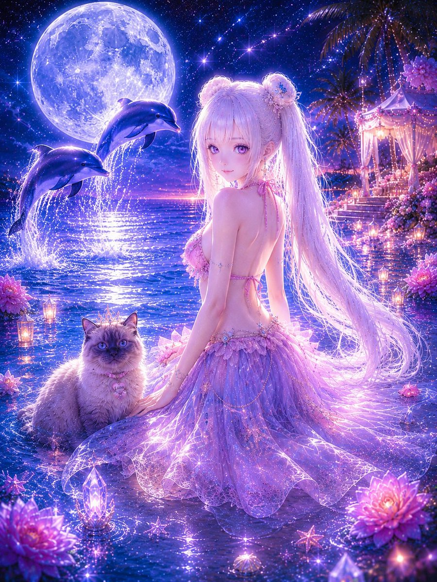オルゴナイト♥Milkyさま♥おまとめ♥専用です おやすみなさい🌙 また明日🌹🐬 #ルミナス @AliceLavli