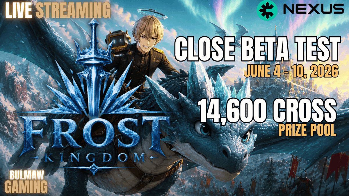bulmawgamingYT's tweet photo. We are live playing @Frost_Kingdom_ !
LFG!
Stream link:
https://t.co/LGSgtsWgXF
#FrostKingdom #MergeSLG #SLG #Web3Gaming #CROSS https://t.co/9XgjRFj62f
