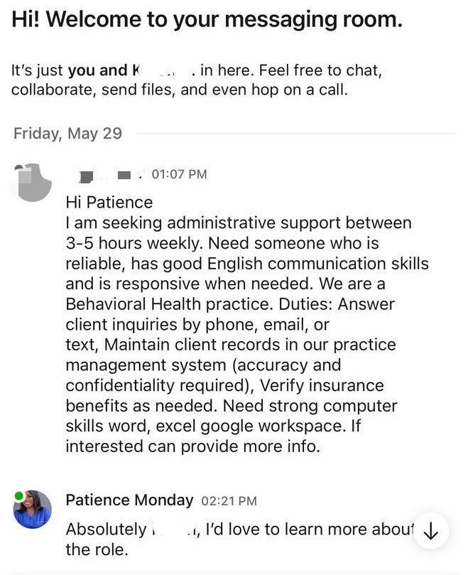 PatienceMedVA's tweet photo. Freelancer reminder:

Never assume a client has moved on because they went quiet.
Sometimes they're just busy.
Simple follow-up can reopen the conversation and keep opportunities alive.
How often do you follow up with clients before moving on?
 #Freelancing
#MedVirtualAssistant https://t.co/xjqlUOJoE9