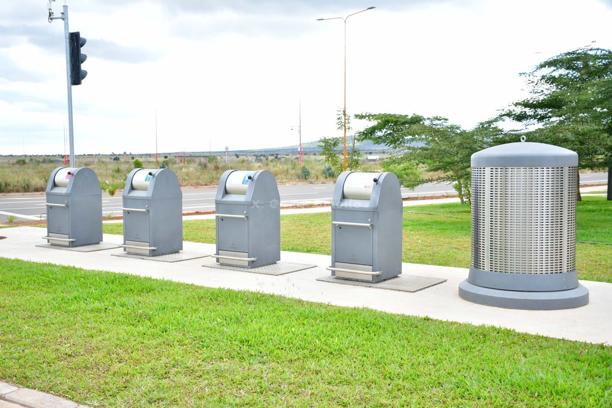 ray_omollo's tweet photo. As Africa's leading smart city and a source of national pride, Konza Technopolis continues to set new benchmarks in urban innovation through the deployment of the continent's first automated pneumatic solid waste management system. 

Officially commissioned by H.E. President @WilliamsRuto in October 2025, the facility replaces conventional garbage collection methods with a fully automated underground network capable of processing up to 40 tonnes of waste daily, delivering a cleaner, more efficient and environmentally sustainable urban environment.

The system is built on a 14.8-kilometre underground pipeline network linking 25 collection stations with 100 disposal inlets across East and West Konza. 

Residents and businesses sort waste at source into four categories; organic, paper, packaging and mixed waste, which are then transported through the subterranean network to a central processing terminal.

Operations are managed through a centralized SCADA platform that continuously monitors waste levels and automatically activates high-powered vacuum technology when collection is required. 

Waste travels through the underground pipelines at speeds of up to 70 kilometres per hour before reaching the central terminal, where advanced cyclone separation technology extracts solid waste for compaction and recycling while filtered air is safely released back into the environment.

The State Department for Internal Security and National Administration supports the seamless operation of this critical smart-city infrastructure by coordinating public compliance frameworks, protecting essential utility corridors and strengthening emergency response readiness around the automated waste network. This helps guarantee uninterrupted service delivery and reinforces Konza's reputation as a secure and future-ready innovation hub. MORE PICS - https://t.co/PtS6oY1iRk