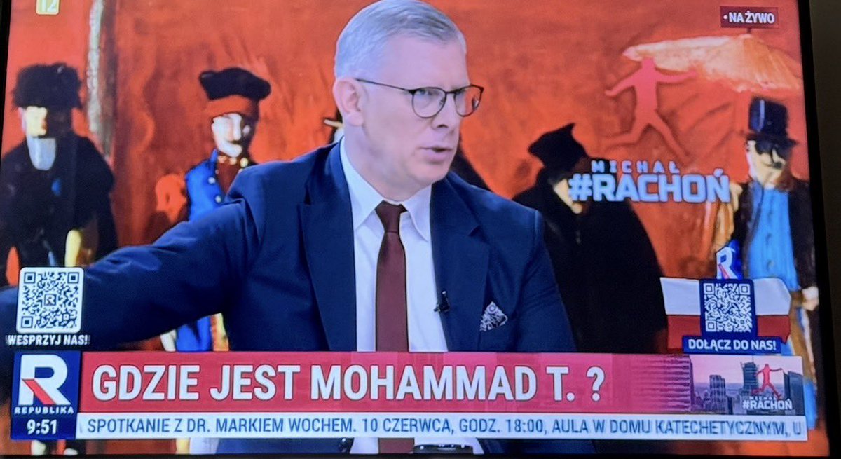 rafidetafi's tweet photo. @RepublikaTV @N_Kaczmarczyk Pytanko delikatne , czemu na pasku jest  Mohammad T ?, a nie piszecie Tusk ?, co z Wami ? 🤔 https://t.co/0QKdZns1ZQ