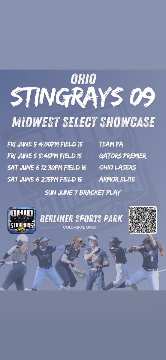 OhioStingrays09's tweet photo. @UMU_Softball @SelectShowcase Ohio Stingrays 09 https://t.co/sXG08Pzowl
