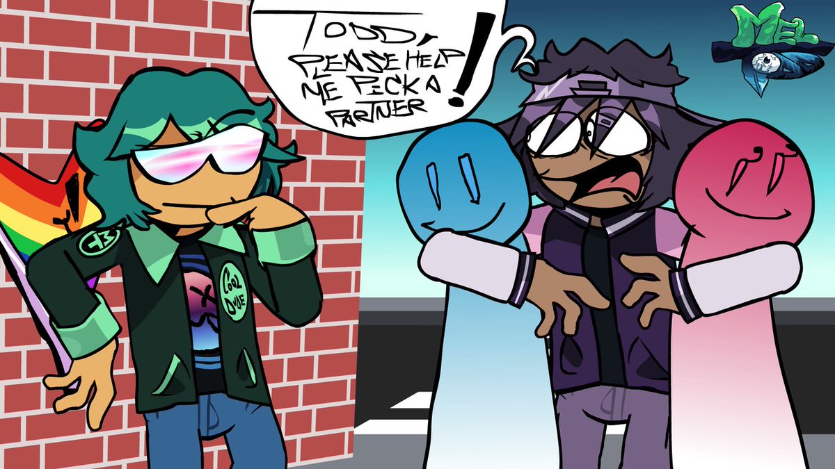 CubedFox2007's tweet photo. Lorenzo(the guy in the right)‘a canonically bisexual btw https://t.co/nJckzKDXfL