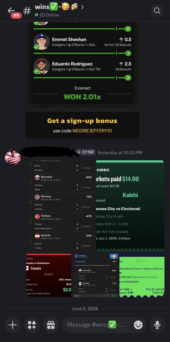 biggrooveslips's tweet photo. ANOTHER PROFITABLE DAY FOR THE DISCORD 🙏🏽👏🏽 Jonathan Family Get To Together 🤧 Link in Bio COM EAT WITH US 🏦🤤🤑 ITS FREE 🫡🤫 #discover #explore #fypシ゚viral #free #money #link #in #bio #nba #mlb #wnba #mlb https://t.co/1qydOyAxmf