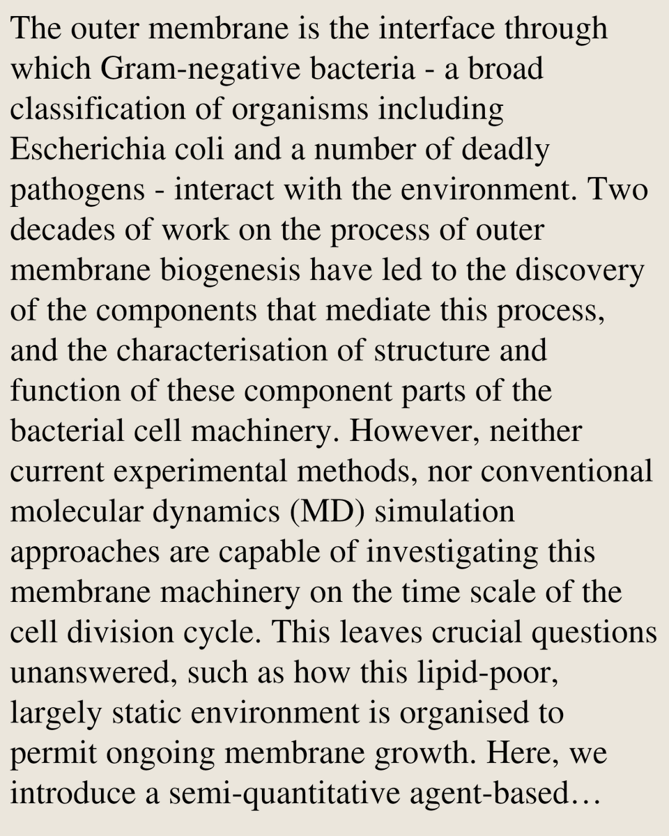 PBTQ's tweet photo. An agent-based model of outer membrane biogenesis in Gram-negative bacteria

Thomas Williams, James M. Osborne, Kwok Jian Goh, Trevor Lithgow, Jennifer Flegg
https://t.co/qROay4knLB [𝚚-𝚋𝚒𝚘.𝚂𝙲] https://t.co/F1WFNae8zY