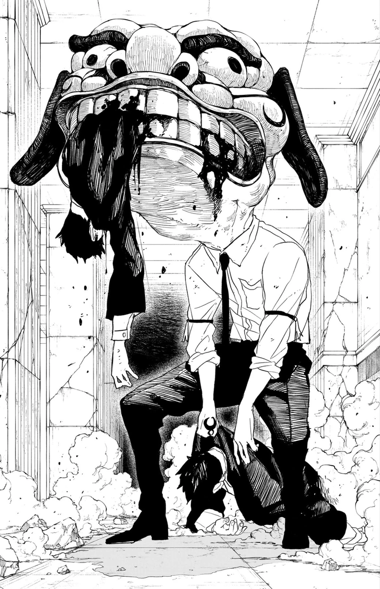 Red__JT's tweet photo. Goro Shishido (Ultimate Exorcist Kiyoshi) Vs  Bingo (Kagurabachi) https://t.co/70VsLB5sQS