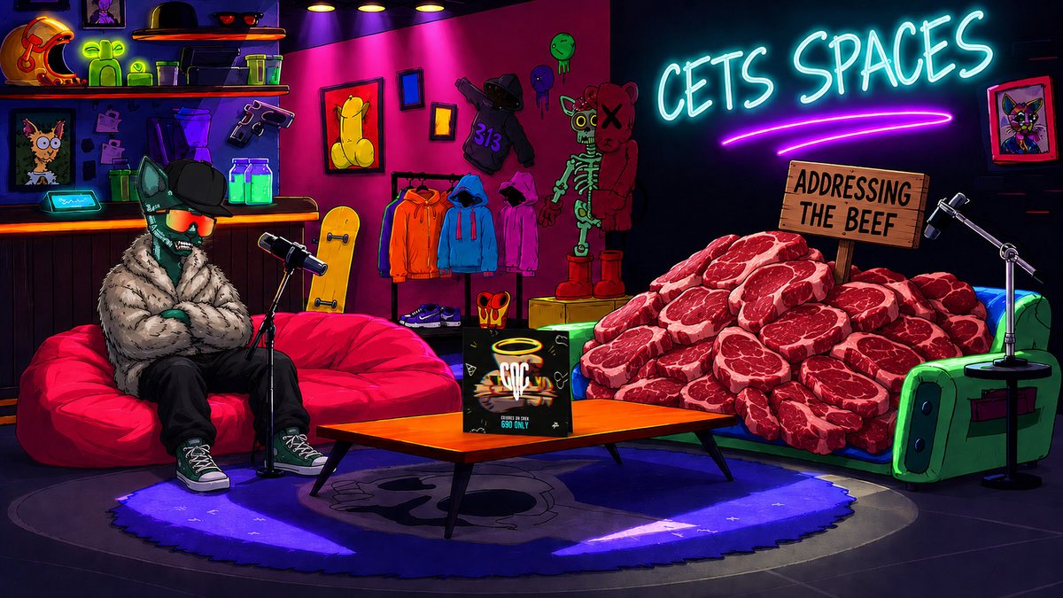 cetsfk's tweet photo. The steaks have never been higher. 
🥩🎙️

Pull up tomorrow @ 6pm UTC 🤌 w/@MicheAleNFT 

https://t.co/LKb8Y6omf1 https://t.co/kt0wcgPNiE