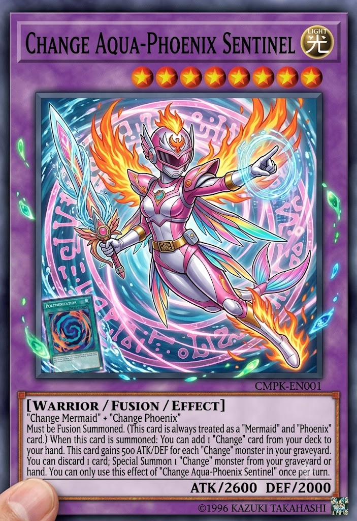遊戯王カードのようなチェンジマン チェンジマーメイド、チェンジ
