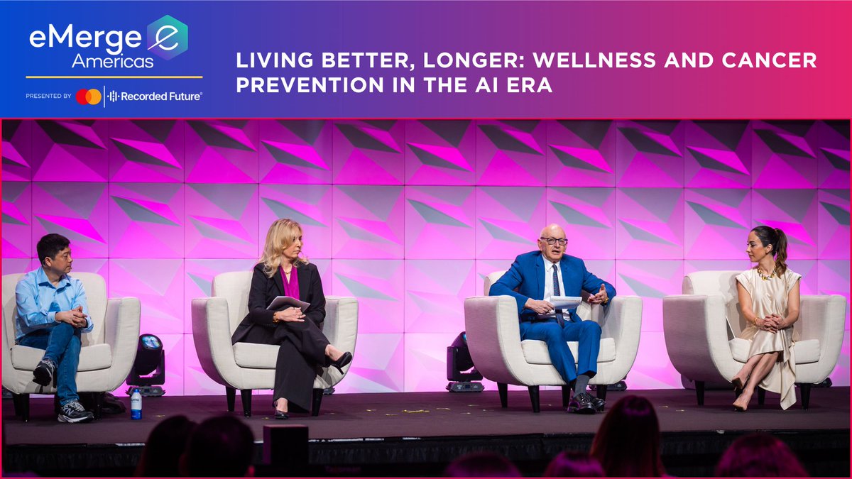 eMergeAmericas's tweet photo. Precision medicine is shifting from treatment to prevention using #AI to spot risk earlier, intervene sooner, and extend healthier, longer lives. 🧬

Stephen D. Nimer (@SylvesterCancer), Tracy E. Crane (@SylvesterCancer), and @hoifungpoon (@Microsoft Research), with moderator @marianaatencio (GoLike Media) explore how AI powered insights, digital biomarkers, and personalized interventions are transforming cancer prevention and wellness with #innovation.

Watch the full session now 🎥➡️: https://t.co/kQbYhMP0jU

#healthcare #MiamiTech #Floridatech #globaltech