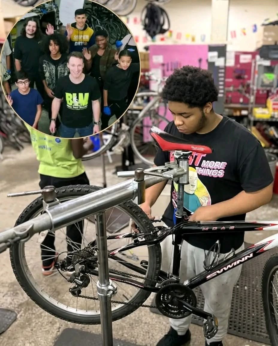 Mr_Husky1's tweet photo. He fixed 200 bikes he'll never ride. Then he found out why.
Last winter, a 16-year-old named Marcus walked into a beat-up workshop in Boston with nothing but a court-ordered community service form and what he later called "a serious attitude problem."

He wasn't there to learn. He was there to clock hours and leave.

The place was Bikes Not Bombs — a small nonprofit that's been collecting donated bicycles since 1984, fixing them up, and sending them to communities around the world. Over 80,000 bikes have rolled out of programs like theirs. Most of the people doing the fixing? Teenagers who started out just like Marcus.

A mentor handed him a wrench. Didn't say much. Just pointed at a rusted-out mountain bike in the corner and said, "See what you can do."

Marcus didn't leave after his hours were done that first day.

He came back the next Saturday. And the one after that. Through a Boston winter that hit the teens, he'd show up before the shop opened, hands shoved in his pockets, waiting by the door.

Over eight months, he repaired more than 200 bicycles. Stripped frames, rebuilt gear systems, replaced brake cables so worn they snapped in his hands. Bikes that arrived as junk left looking like they just came off a showroom floor. He never asked what happened to them after they left the shop.

Then one afternoon, a program coordinator pulled up a photo on her phone. It was a little girl — maybe seven years old — in a bright yellow dress, standing in a village in Ghana. She was beaming. Both hands gripped the handlebars of a blue bike. A blue bike with a very specific scratch on the fork that Marcus recognized immediately.

He had fixed that bike in November. He remembered it because the chain had been completely seized and it took him three hours. He almost gave up on it.

He didn't say anything for a long time. Then he asked if he could see more photos.

There were dozens. Kids in countries Marcus had barely heard of, riding bikes he had quietly fixed in a cold Boston workshop — alone, early, with no one watching, for no reward he could see at the time.

"I used to think I was nobody doing nothing in a shop nobody cared about. But somebody's riding what I fixed right now. I don't even know their name. That's the craziest thing I've ever felt."

— Marcus, 16, Boston

He still works in that shop. He brought two friends from his neighborhood last month.

He handed them each a wrench and pointed at the bikes in the corner.
