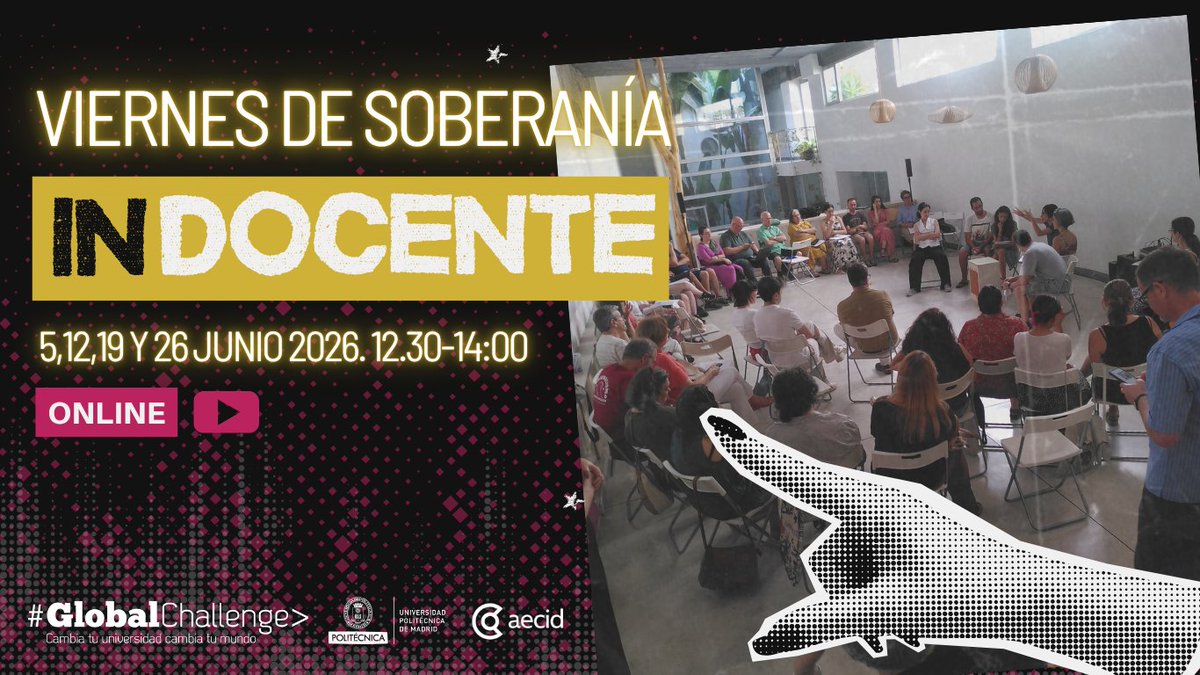 osantossopena's tweet photo. 💭 Repensar la universidad en tiempos de IA, desinformación y transformación social.

Llega “Viernes de soberanIA INdocente” para cuestionar la docencia desde una mirada crítica, inclusiva y transformadora. @OngawaUni 

📅 Viernes de junio 
💻 Online
✍️ https://t.co/LDUCaUqIkp https://t.co/hdSrvqlCTv